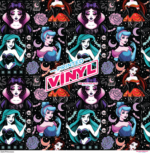 Printed Vinyl - Dark Princesses | Printed Vinyl from The Glitter Guy
