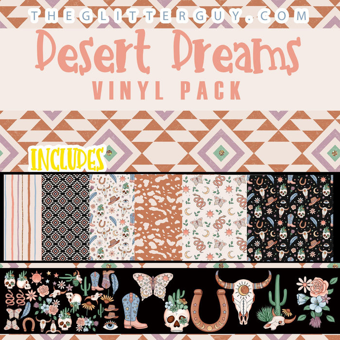 Printed Vinyl - Desert Dreams | Printed Vinyl from The Glitter Guy