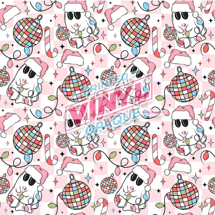 Printed Vinyl - Disco Christmas Ghosts | Printed Vinyl from The Glitter Guy