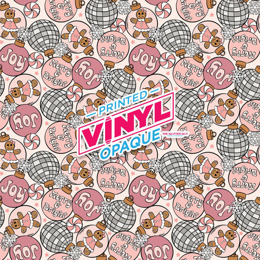 Printed Vinyl - Disco Christmas | Printed Vinyl from The Glitter Guy