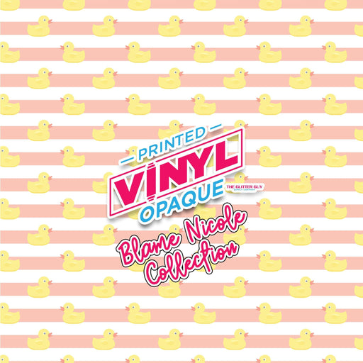 Printed Vinyl - Duckie Stripes | Printed Vinyl from The Glitter Guy