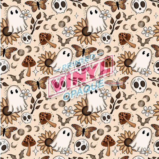 Printed Vinyl - Fall Cottage Core Ghost | Printed Vinyl from The Glitter Guy