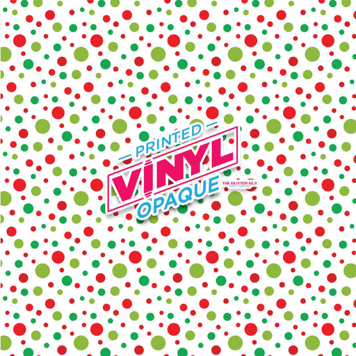 Printed Vinyl - Feliz Navi Dots | Printed Vinyl from The Glitter Guy