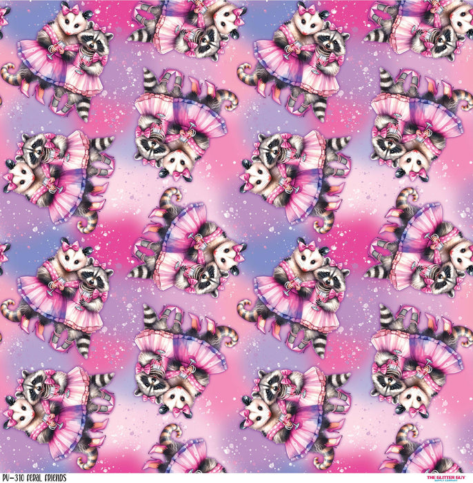 Printed Vinyl - Feral Friends | Printed Vinyl from The Glitter Guy