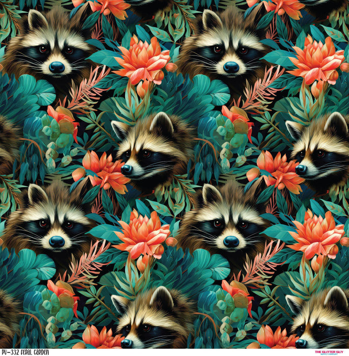 Printed Vinyl - Feral Garden | Printed Vinyl from The Glitter Guy
