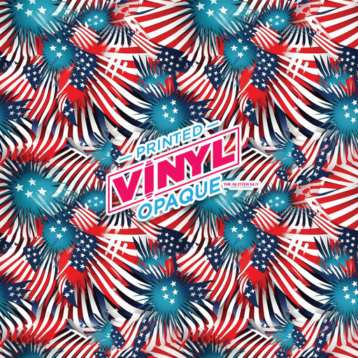 Printed Vinyl - Flag Burst | Printed Vinyl from The Glitter Guy