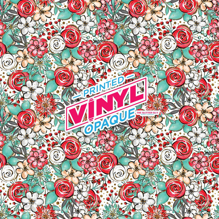 Printed Vinyl - Fresh Bouquet | from The Glitter Guy