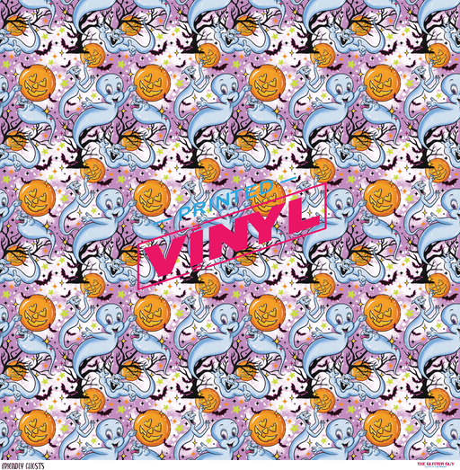 Printed Vinyl - Friendly Ghosts | Printed Vinyl from The Glitter Guy