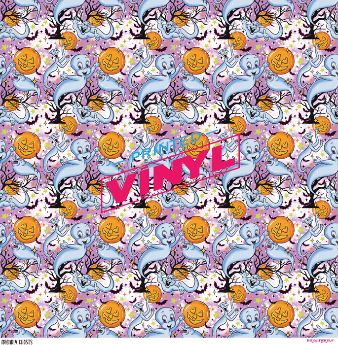 Printed Vinyl - Friendly Ghosts | Printed Vinyl from The Glitter Guy
