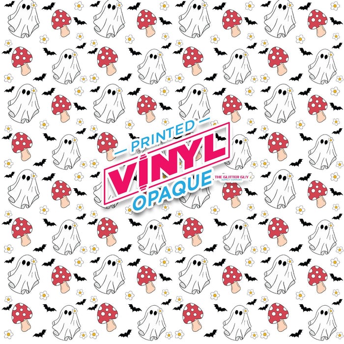 Printed Vinyl - Ghostie Shrooms | Printed Vinyl from The Glitter Guy