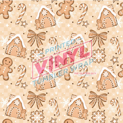 Printed Vinyl - Gingerbread Village | Printed Vinyl from The Glitter Guy
