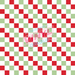 Printed Vinyl - Green Red Checkered | Printed Vinyl from The Glitter Guy