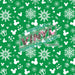 Printed Vinyl - Green Winter Mouse | Printed Vinyl from The Glitter Guy