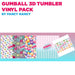 Printed Vinyl - Gumball 3D Tumbler Pack - Fancy Nancy | Printed Vinyl from The Glitter Guy
