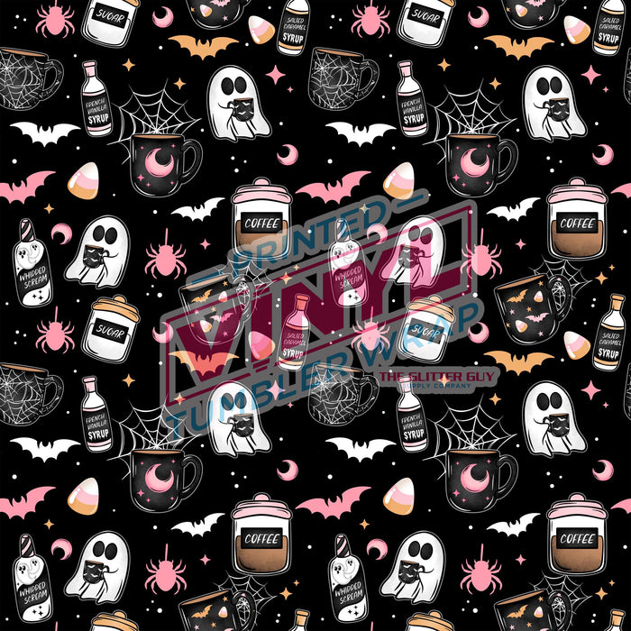 Printed Vinyl - Halloween Coffee Bar | Printed Vinyl from The Glitter Guy