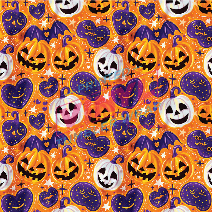 Printed Vinyl - Happy Halloween Pumpkins | Printed Vinyl from The Glitter Guy
