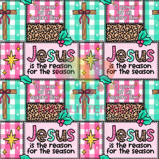 Printed Vinyl - Jesus Is The Reason | Printed Vinyl from The Glitter Guy
