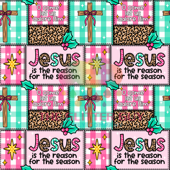 Printed Vinyl - Jesus Is The Reason | Printed Vinyl from The Glitter Guy