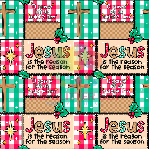 Printed Vinyl - Jesus Is The Reason Red | Printed Vinyl from The Glitter Guy