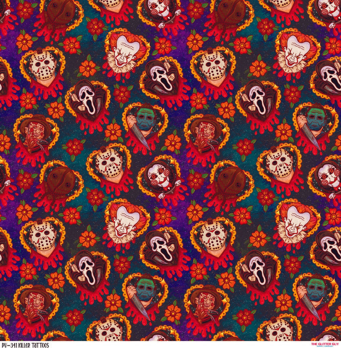 Printed Vinyl - Killer Tattoos | Printed Vinyl from The Glitter Guy