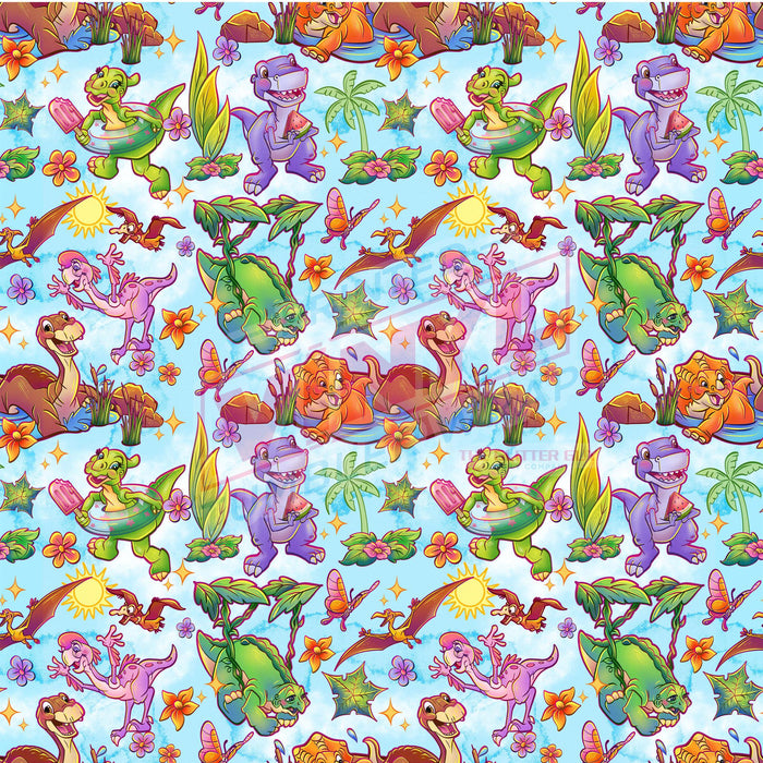 Printed Vinyl - Land Dinosaurs | Printed Vinyl from The Glitter Guy