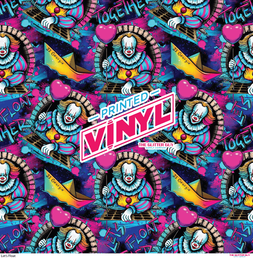 Printed Vinyl - Let's Float | Printed Vinyl from The Glitter Guy