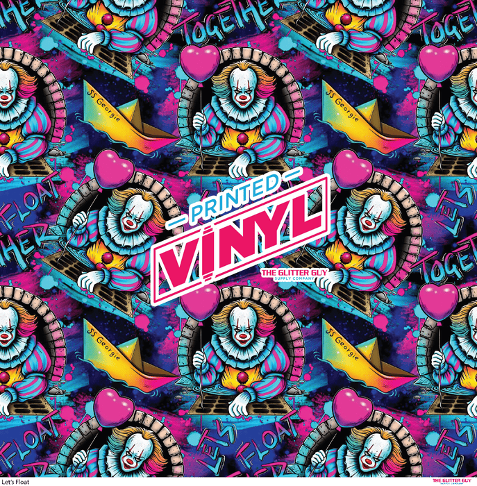 Printed Vinyl - Let's Float | Printed Vinyl from The Glitter Guy
