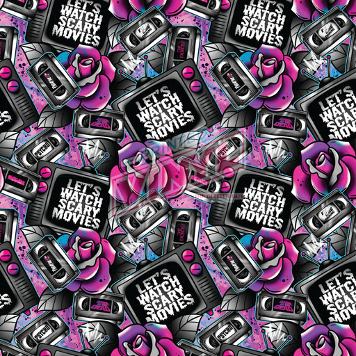 Printed Vinyl - Let's Watch Scary Movies | Printed Vinyl from The Glitter Guy