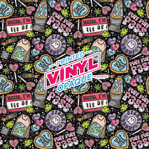 Printed Vinyl - Lit AF | Printed Vinyl from The Glitter Guy