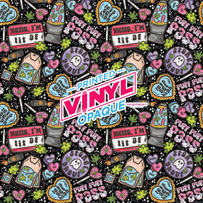 Printed Vinyl - Lit AF | Printed Vinyl from The Glitter Guy