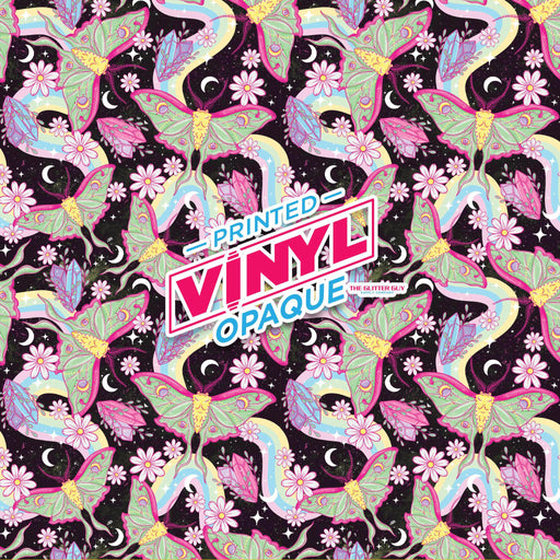 Printed Vinyl - Luna Moth | Printed Vinyl from The Glitter Guy