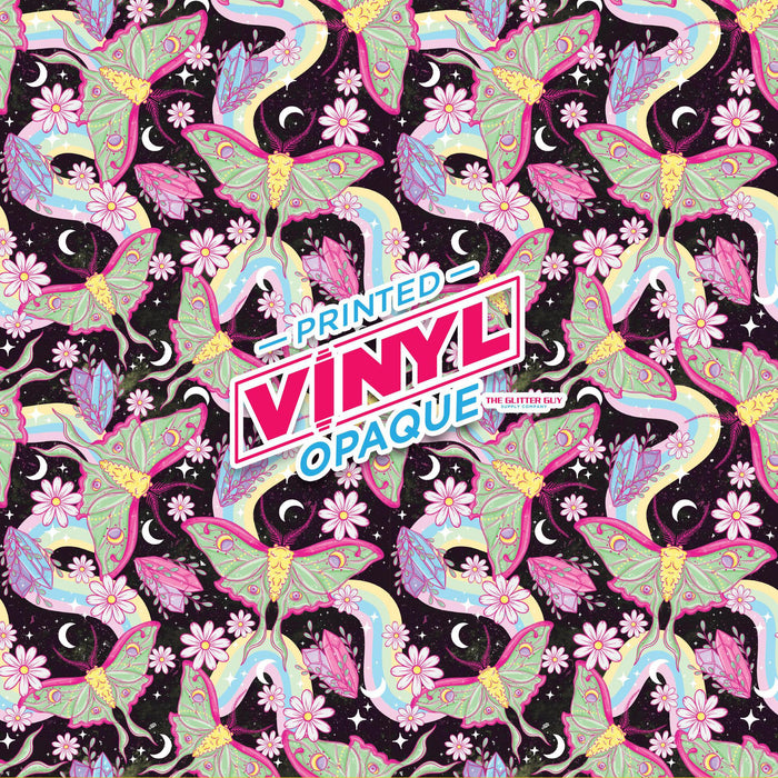 Printed Vinyl - Luna Moth | Printed Vinyl from The Glitter Guy