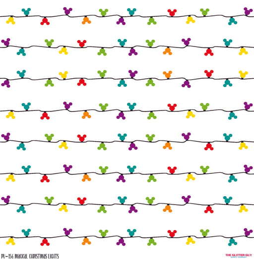 Printed Vinyl - Magical Christmas Lights | Printed Vinyl from The Glitter Guy