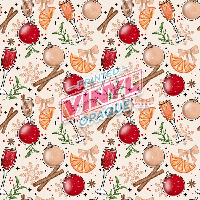 Printed Vinyl - Merry Mimosas | Printed Vinyl from The Glitter Guy