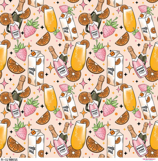 Printed Vinyl - Mimosas | Printed Vinyl from The Glitter Guy