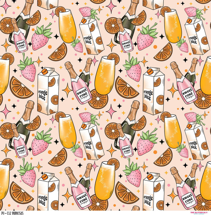 Printed Vinyl - Mimosas | Printed Vinyl from The Glitter Guy