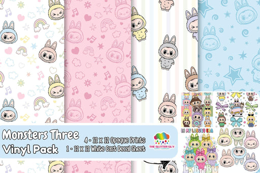 Printed Vinyl - Monsters Three | Printed Vinyl from The Glitter Guy