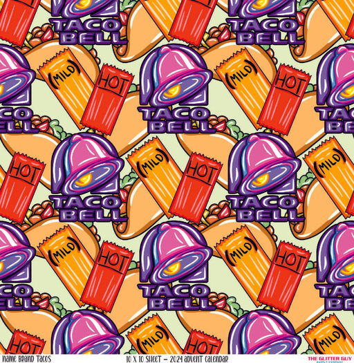 Printed Vinyl - Name Brand Tacos - Limited | Printed Vinyl from The Glitter Guy