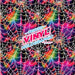 Printed Vinyl - Neon Webs | Printed Vinyl from The Glitter Guy