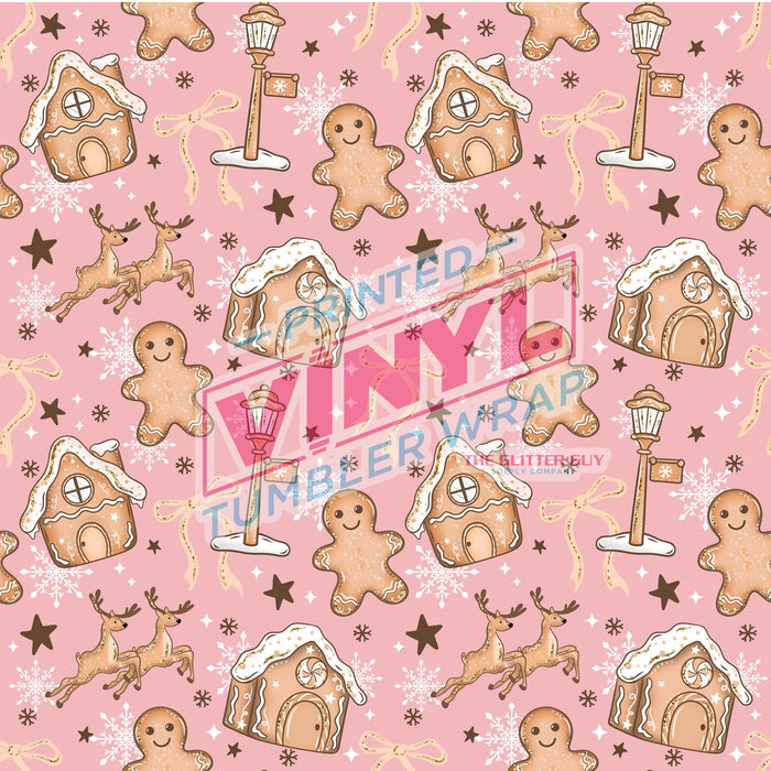 Printed Vinyl - North Pole Pink | Printed Vinyl from The Glitter Guy