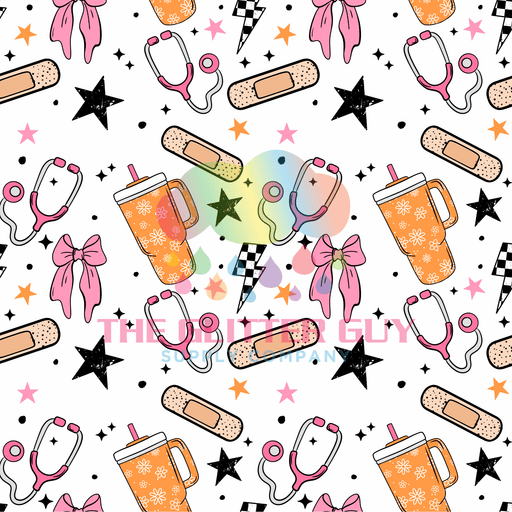 Printed Vinyl - Nurse Tumbler | Printed Vinyl from The Glitter Guy