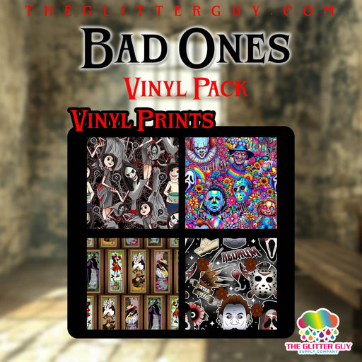 Printed Vinyl Packs - Bad Ones Vinyl Pack | Printed Vinyl from The Glitter Guy