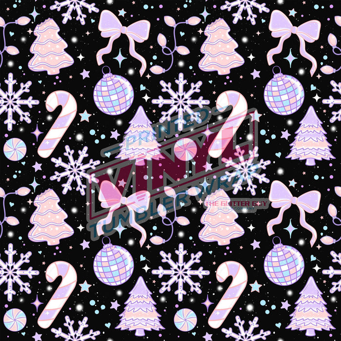 Printed Vinyl - Pastel Disco Winter | Printed Vinyl from The Glitter Guy