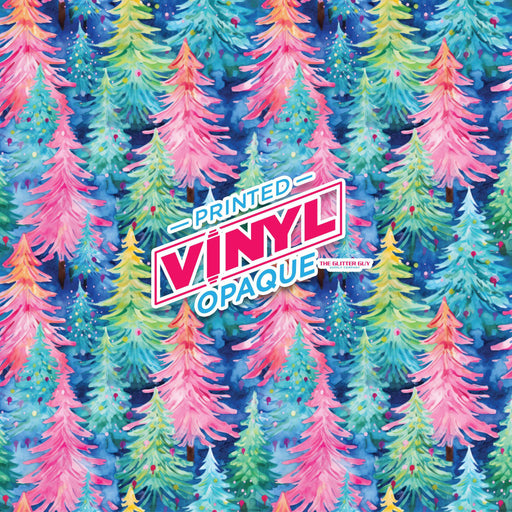 Printed Vinyl - Pastel Trees | Printed Vinyl from The Glitter Guy