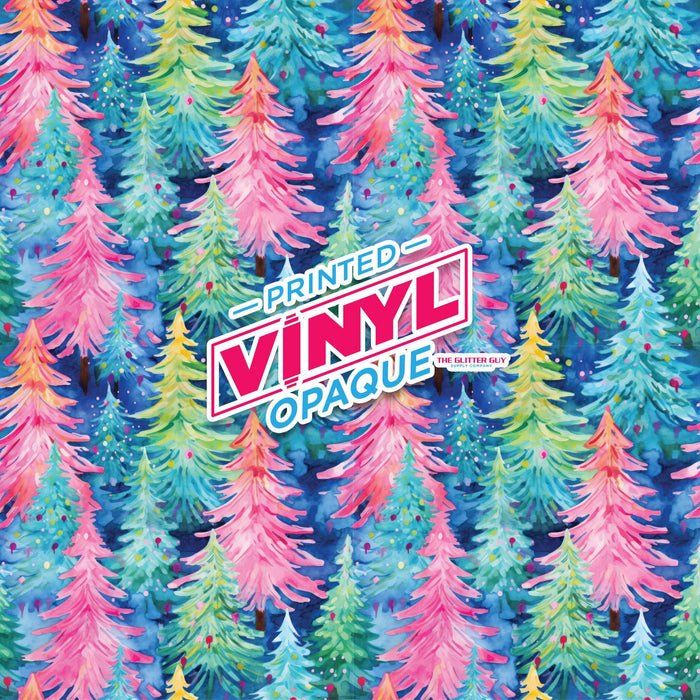 Printed Vinyl - Pastel Trees | Printed Vinyl from The Glitter Guy