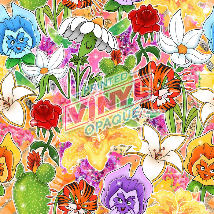 Printed Vinyl - Petty Flowers | Printed Vinyl from The Glitter Guy