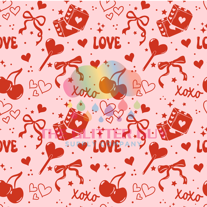 Printed Vinyl - Pink Love | Printed Vinyl from The Glitter Guy