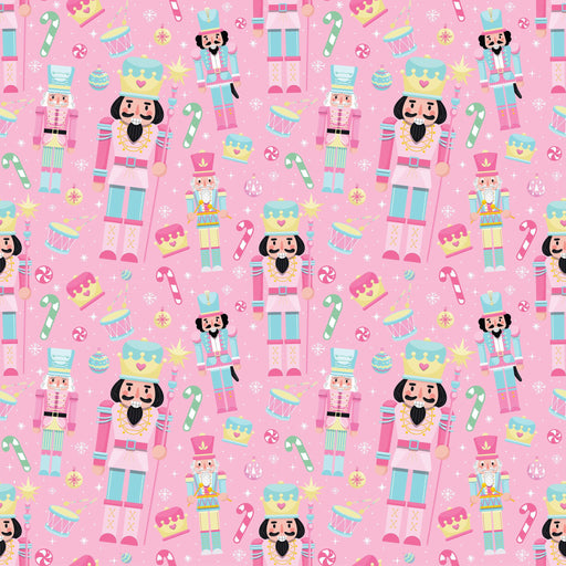 Printed Vinyl - Pink Pastel Nutcrackers | Printed Vinyl from The Glitter Guy