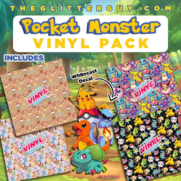 Printed Vinyl - Pocket Monster Vinyl Pack | Printed Vinyl from The Glitter Guy