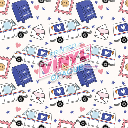 Printed Vinyl - Postal Love | Printed Vinyl from The Glitter Guy